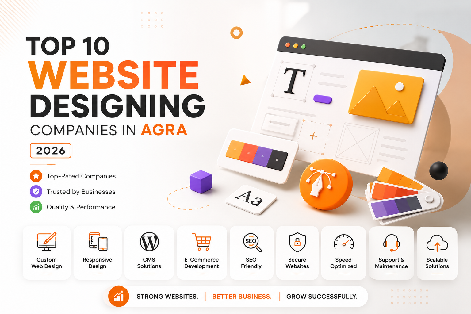 Top 10 Website Designing Companies in Agra (2026)