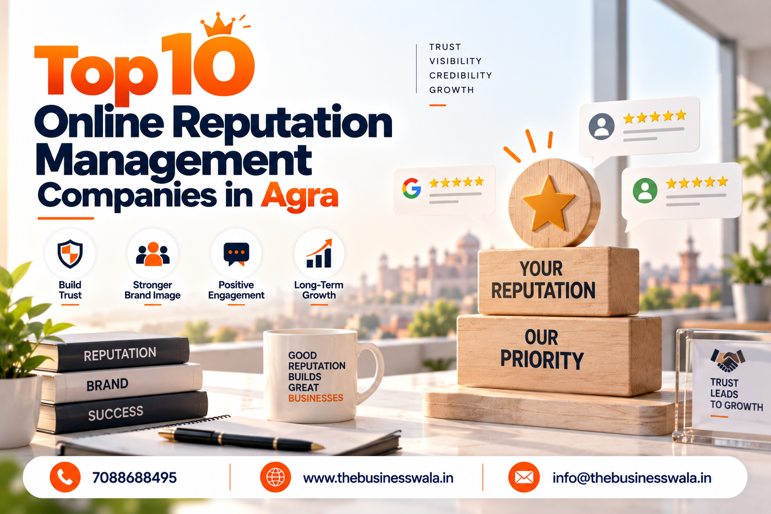Top 10 Online Reputation Management Companies in Agra (2026)